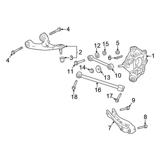 Honda OE - Rear Suspension - Suspension Components (AWD)