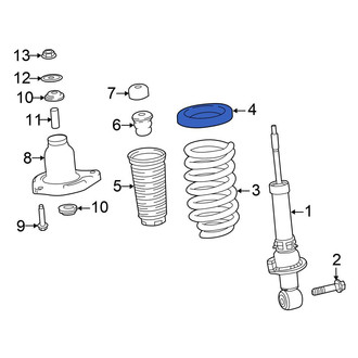 Honda OE - Front Right Lower Coil Spring Insulator