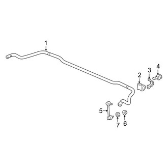 Honda OE - Rear Suspension - Stabilizer Bar & Components (AWD)