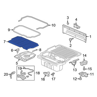 Honda OE - Truck Bed Storage Box Lid