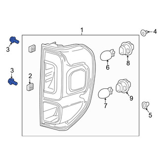 Honda OE - Tail Light Cover Screw
