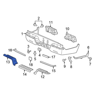 Honda OE - Rear Left Bumper Step Pad