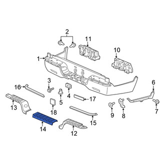 Honda OE - Rear Center Bumper Step Pad