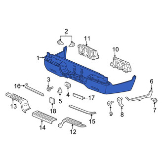 Honda OE - Rear Bumper Cover