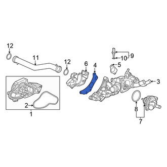 Honda OE - Left Engine Coolant Outlet Gasket