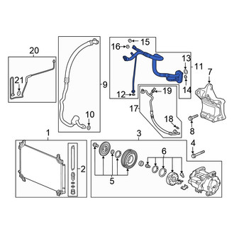 Honda OE - A/C Refrigerant Suction Hose