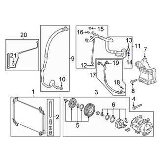 Honda OE - A/C Refrigerant Line O-Ring