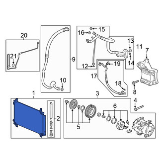 Honda OE - A/C Condenser