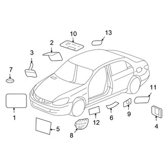 Honda OE - Information Labels - Labels (FULL HYBRID EV-GAS (FHEV))