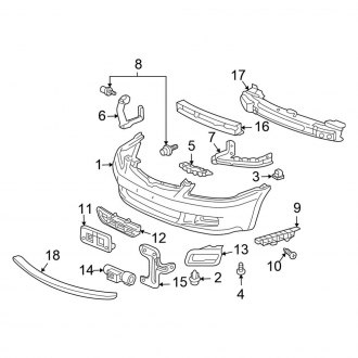 2007 Honda Accord Oem Bumpers 