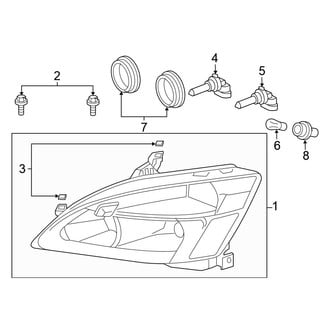 Honda OE - Front Lamps - Headlamp Components (FULL HYBRID EV-GAS (FHEV))