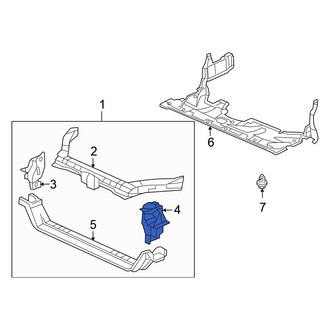 Honda OE - Left Radiator Support Side Panel