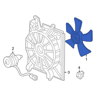 Honda OE - Engine Cooling Fan Blade