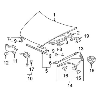 Honda OE - Hood & Components (FULL HYBRID EV-GAS (FHEV))