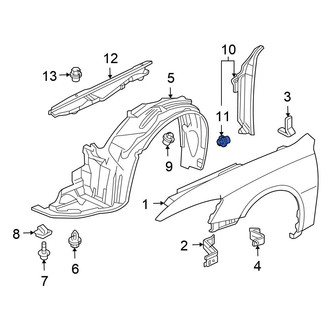 Honda OE - Fender Filler Panel Clip