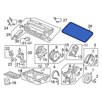Honda OE - Left Engine Valve Cover Gasket Set