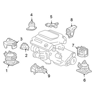 Honda OE - Engine / Transaxle - Engine & Transmission Mounting (FULL HYBRID EV-GAS (FHEV))