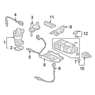 Honda OE - Emission System - Emission Components (Hybrid)