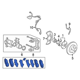 Honda OE - Front Disc Brake Pad Set