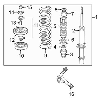 Honda OE - Front Suspension - Struts & Components (FULL HYBRID EV-GAS (FHEV))