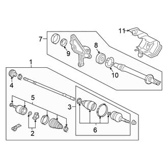 Honda OE - Front Suspension - Drive Axles