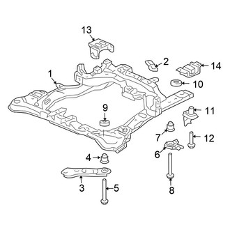 Honda OE - Front Suspension - Suspension Mounting (FULL HYBRID EV-GAS (FHEV))