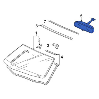 Honda OE - Front Interior Rear View Mirror