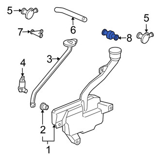Honda OE - Windshield Washer Hose Connector
