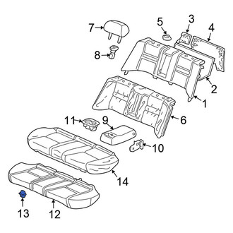 Honda OE - Rear Seat Cushion Pad Clip