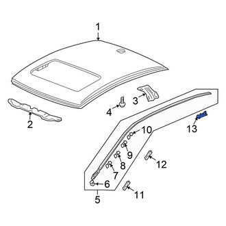 Honda OE - Roof Molding Clip