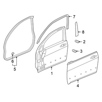 Honda OE - Front Door - Door & Components (FULL HYBRID EV-GAS (FHEV))