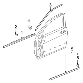 Honda OE - Front Door - Exterior Trim (FULL HYBRID EV-GAS (FHEV))