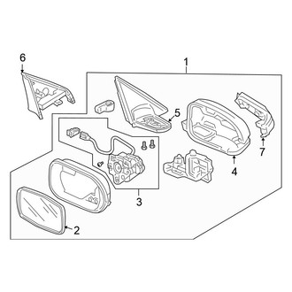 Honda OE - Front Door - Outside Mirrors (Hybrid)