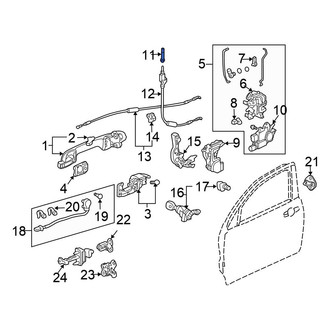 Honda OE - Front Door Lock Knob
