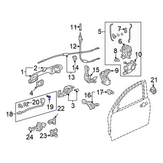 Honda OE - Door Lock Switch Screw