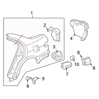 Honda OE - Quarter Panel & Components (FULL HYBRID EV-GAS (FHEV))