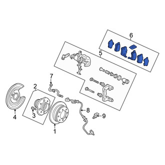 Honda OE - Rear Disc Brake Pad Set