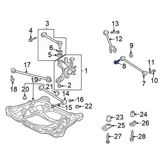Honda OE - Rear Suspension Control Arm Bolt