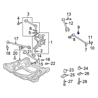 Honda OE - Rear Alignment Camber Adjusting Eccentric
