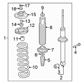 Honda OE - Rear Suspension - Struts & Components (FULL HYBRID EV-GAS (FHEV))