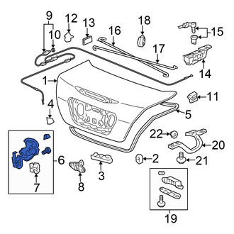 Honda OE - Rear Deck Lid Latch