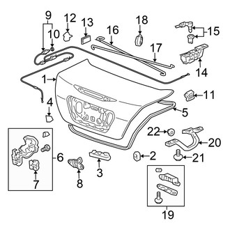 Honda OE - Trunk Lid - Lid & Components (FULL HYBRID EV-GAS (FHEV))