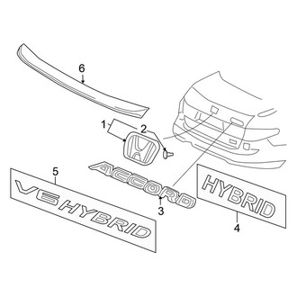 Honda OE - Trunk Lid - Exterior Trim (FULL HYBRID EV-GAS (FHEV))