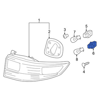 Honda OE - Rear Back Up Light Socket