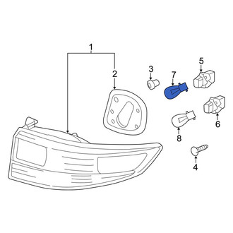Honda OE - Rear Back Up Light Bulb