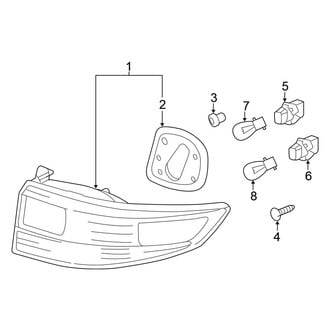 Honda OE - Rear Lamps - Signal & Stop Lamps (On Quarter Panel), (FULL HYBRID EV-GAS (FHEV))