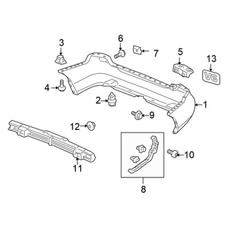 Honda OE - Rear Bumper - Bumper & Components (FULL HYBRID EV-GAS (FHEV))