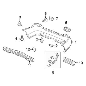 Honda OE - Rear Bumper - Bumper & Components (FULL HYBRID EV-GAS (FHEV))