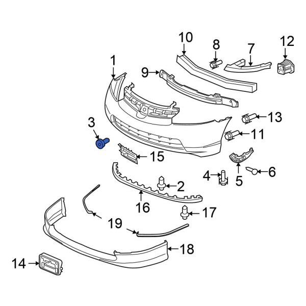 Bumper Cover Bolt