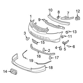 Honda OE - Front Bumper - Bumper & Components (1.3L)